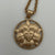 St Thomas Large Gold Luther Rose Pendant