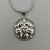 St Thomas Large Sterling Silver Luther Rose Pendant