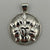 St Thomas Large Sterling Silver Luther Rose Pendant