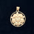 St Thomas Large Gold Luther Rose Pendant