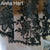 Anna's Black Ivory Lace Chapel Veil