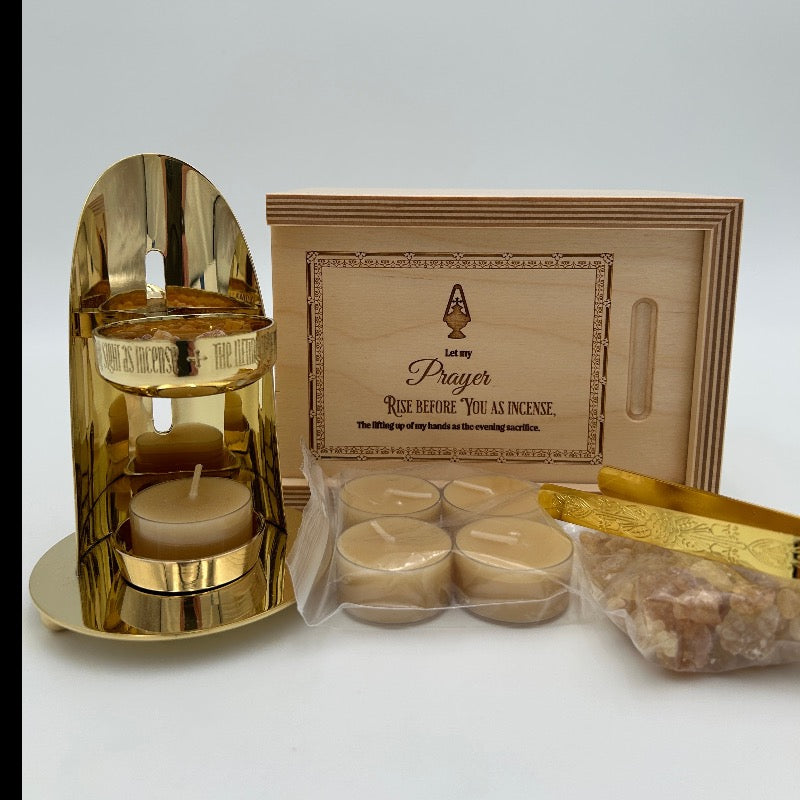 Ad Crucem Incense Burner - Brass Finish