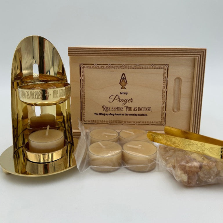 Ad Crucem Incense Burner - Brass Finish