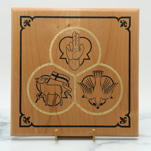 Holy Trinity Solid Wood Plaque