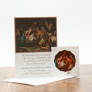 Ad Crucem Christmas Card Adoration of the Shepherds