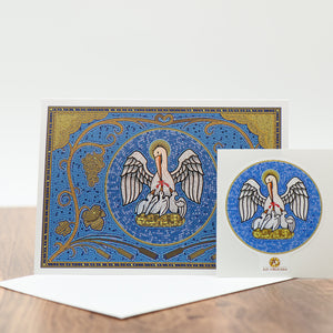 Ad Crucem Pelican in Her Piety Card