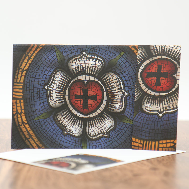 Ad Crucem Blank Luther Rose Card