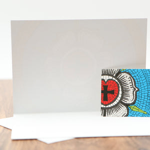 Ad Crucem Blank Light Luther Rose Card