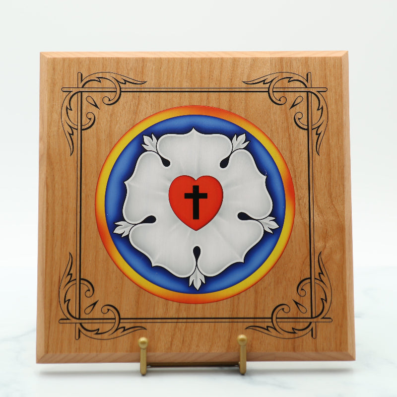 Ad Crucem Luther Rose Decorative Plaque