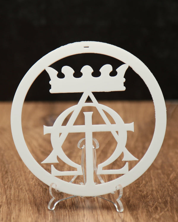 #1 Ad Crucem Christmon - Crown, Alpha Omega and Cross