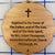 Ad Crucem Wood Laser Cut Baptism Ornament