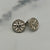 St Thomas Sterling Silver Luther Rose Cufflinks