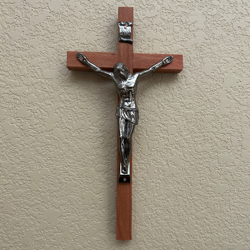 Ad Crucem Crucifix - Wall - Gunmetal Corpus