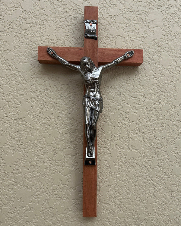 Ad Crucem Crucifix - Wall - Gunmetal Corpus