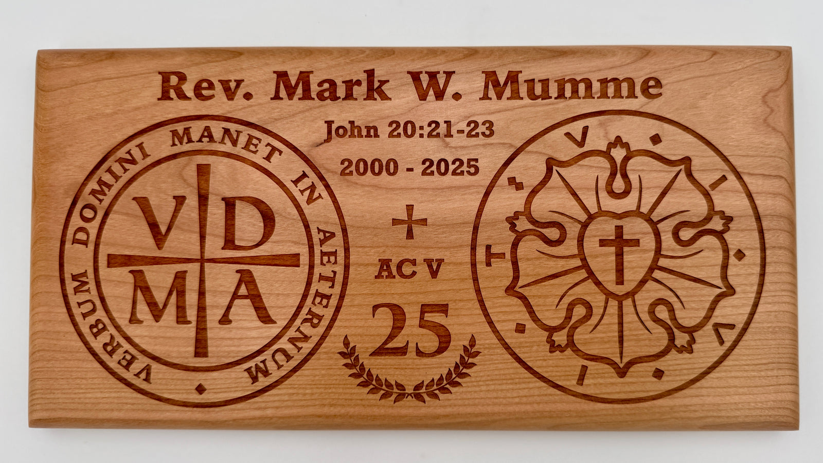Ad Crucem Pastor Appreciation Laser Engraved Plaque - Customized