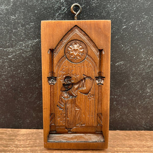 Martin Luther at the Door Springerle Cookie Mold with Red Cutter