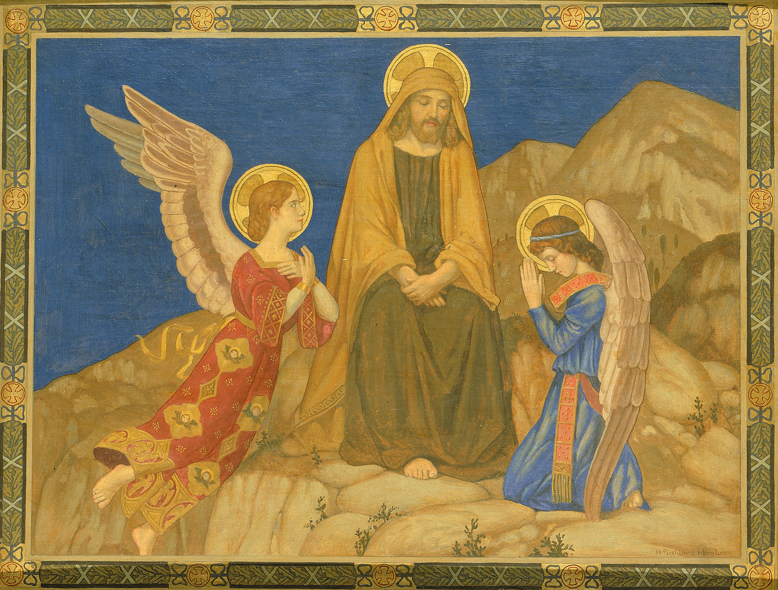 In the Desert - by H. Siddons Mowbray