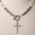 Jennifer’s Brazilian Gray Picasso Jasper Crucifix necklace and earring set