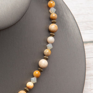 Jennifer's Fossil Coral Trinity Knot Necklace