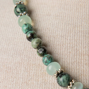 Jennifer's African Turquoise Nativity Necklace