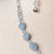 Jennifer's Angelite Shell Locket Necklace and Earring Set