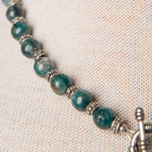 Jennifer's Apatite Shell Necklace