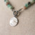 Jennifer's Aquamarine and Agate Alleluia Lily Necklace