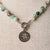 Jennifer's Aquamarine and Agate Alleluia Lily Necklace