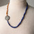 Jennifer's Asymmetrical Lapis and Sunstone Luther's Rose Necklace and Earring Set