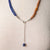 Jennifer's Asymmetrical Lapis and Sunstone Luther's Rose Necklace and Earring Set
