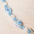 Jennifer's Blue Agate and Swirled Glass, Cross Necklace and Earring Set