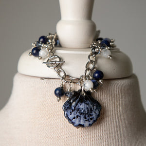 Jennifer's Blue Baptism Shell Bracelet