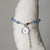 Jennifer's Blue Lampwork and Frosted Glass Luther's Rose Bracelet