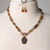 Jennifer's Calcite and Copper Necklace and Earring Set