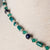 Jennifer's Chrysocolla Baptism Necklace and Earring Set