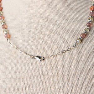 Jennifer’s Czech Glass Cross Earring and Necklace Set