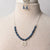 Jennifer’s Dainty Kyanite and Silver Baptism Necklace and Earring Set