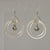 Jennifer's Double-Hoop Baptism Shell Earrings