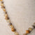 Jennifer’s Fossil Coral and Citrine Shell Baptism Locket Necklace and Earring Set