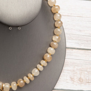Jennifer’s Golden Rutilated Quartz Cross Necklace