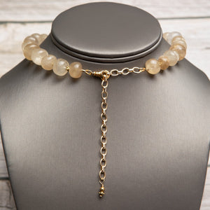 Jennifer’s Golden Rutilated Quartz Cross Necklace