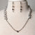Jennifer's Gray Pearl Necklace and Cross Earrings Set