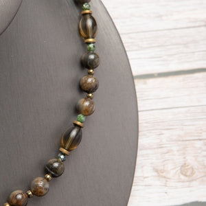 Jennifer’s Green Garnet Luther’s Rose Convertible Necklace