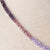 Jennifer's Hand Knoted Purple Crucifix Necklace