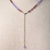 Jennifer's Hand Knoted Purple Crucifix Necklace