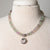 Jennifer's Hand Knotted Fluroite Shell Locket Necklace