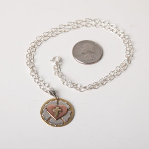 Jennifer's Handmade Luther's Rose Silver Necklace 1