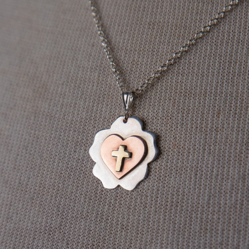 Jennifer's Handmade Luther's Rose Silver Necklace 2