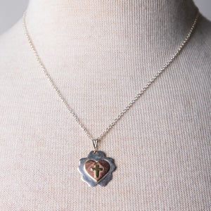 Jennifer's Handmade Luther's Rose Silver Necklace 2