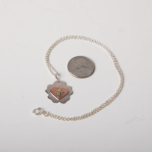 Jennifer's Handmade Luther's Rose Silver Necklace 2